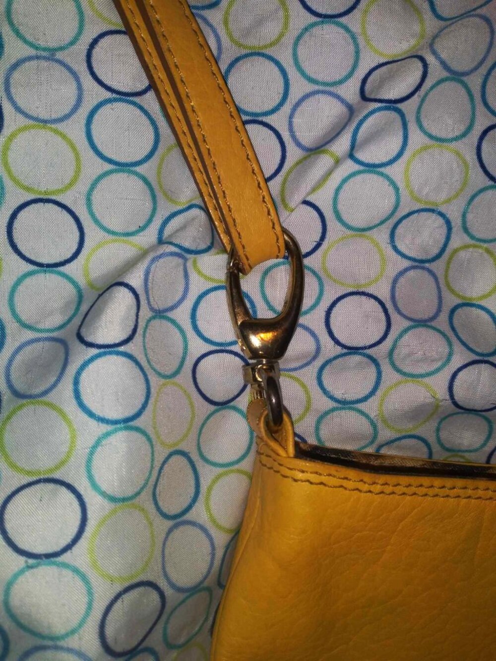 Plinio Visona yellow leather Italy shoulder bag - Picture 8 of 9
